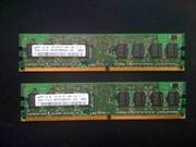 Samsung DDR2 2GB 1R-x8 PC2-5300U-555-12-ZZ Desktop Memory (2x1GB)