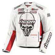 Crusager Icon Death Or Glory Jacket White Sz L