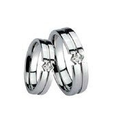 Precious Jewelry Tungsten Wedding Bands (a Pair) - Free Shipping