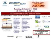 Job Fair organized by JVS Markham Employment Sources