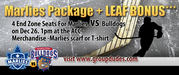 $68 For 4 End Zone Seats For Marlies vs Bulldogs (ACC)