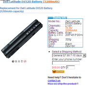  Dell Latitude E6520 batteries
