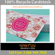 100% Brand Recycle Cardstock Business Cards