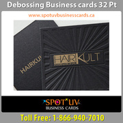 Make Your Card Look Rich With Debossing Business Cards