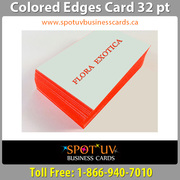 Stylish And Colored Edge Business Cards