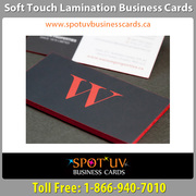 Soft Touch Business Cards By Spot UV