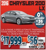 2016 Chrysler 200 for Sale