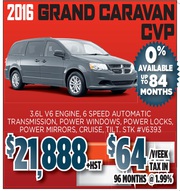 2016 Grand Caravan CVP