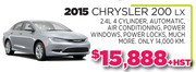 2015 Chrysler 200 LX