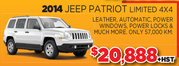  2014 Jeep Patriot Limited 4X4 Toronto