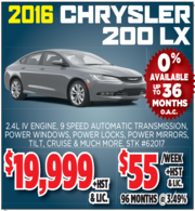 2016 Chrysler 200 LX for Sale in Toronto