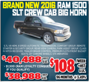 Ram 1500 SLT Crew Cab Big Horn Toronto