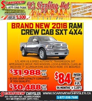 New 2016 Ram Crew Cab SXT 4X4 Toronto