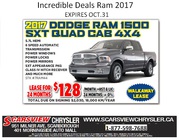 2017 Dodge Ram 1500 SXT Quad Cab 4X4