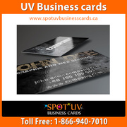 Best Business card printing in Canada- UV Business cards