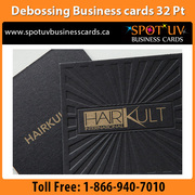 Debossed Business Cards: Raised letter business cards‎ Canada