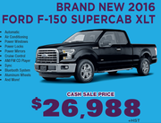 New 2016 Ford F-150 Supercab XLT Toronto
