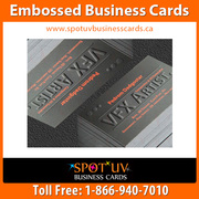 Great Embossing business cards - Services – Spotuvbusinesscards.ca 