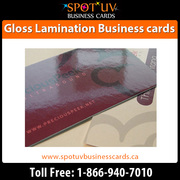 Awesome Gloss Laminated Business Cards - Canada