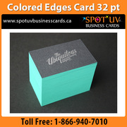 Colored Edge Business Cards - Your business deserves the best: SpotUV
