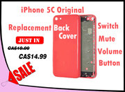 Back Cover with Switch/Mute/Volume Button iPhone 5c