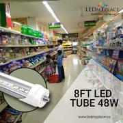 Replace Fluorescent Tubes with Single Pin 48w 8ft LED Tube for Better 