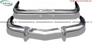 BMW 2800 CS bumper in stainless steel (1968-1975)