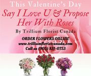 Valentine’s Day Flower by Trillium Florist Canada