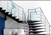 Modern Design Metal Railings Stairs in Toronto