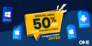 50% OFF on TheOneSpy licenses coupon OFF50
