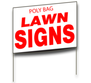 Lawn Bag Signs $2.99