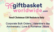 Make Online Christmas Gift Baskets Delivery in ITALY at Cheap Price