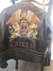 Queen rock merch leather jacket 