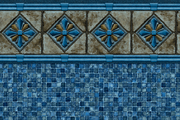 Royale / Blue Mosaic Inground Pool Liner