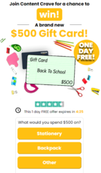 Grab Your Back To School Gift Card Now!