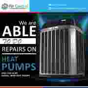 We are able to do repairs on heat pumps and can also install new heat 