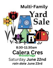 Multi-Family Garage Sale JUNE 22nd 