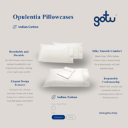 Opulentia™ Pillowcases – 100% Indian Cotton | gotu™ Canada
