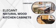 Elegant Natural Wood Kitchen Cabinets in Oakville – Cabinquartz