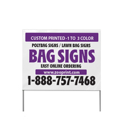 Boost Your Local Business with High-Visibility White Lawn Bag Signs